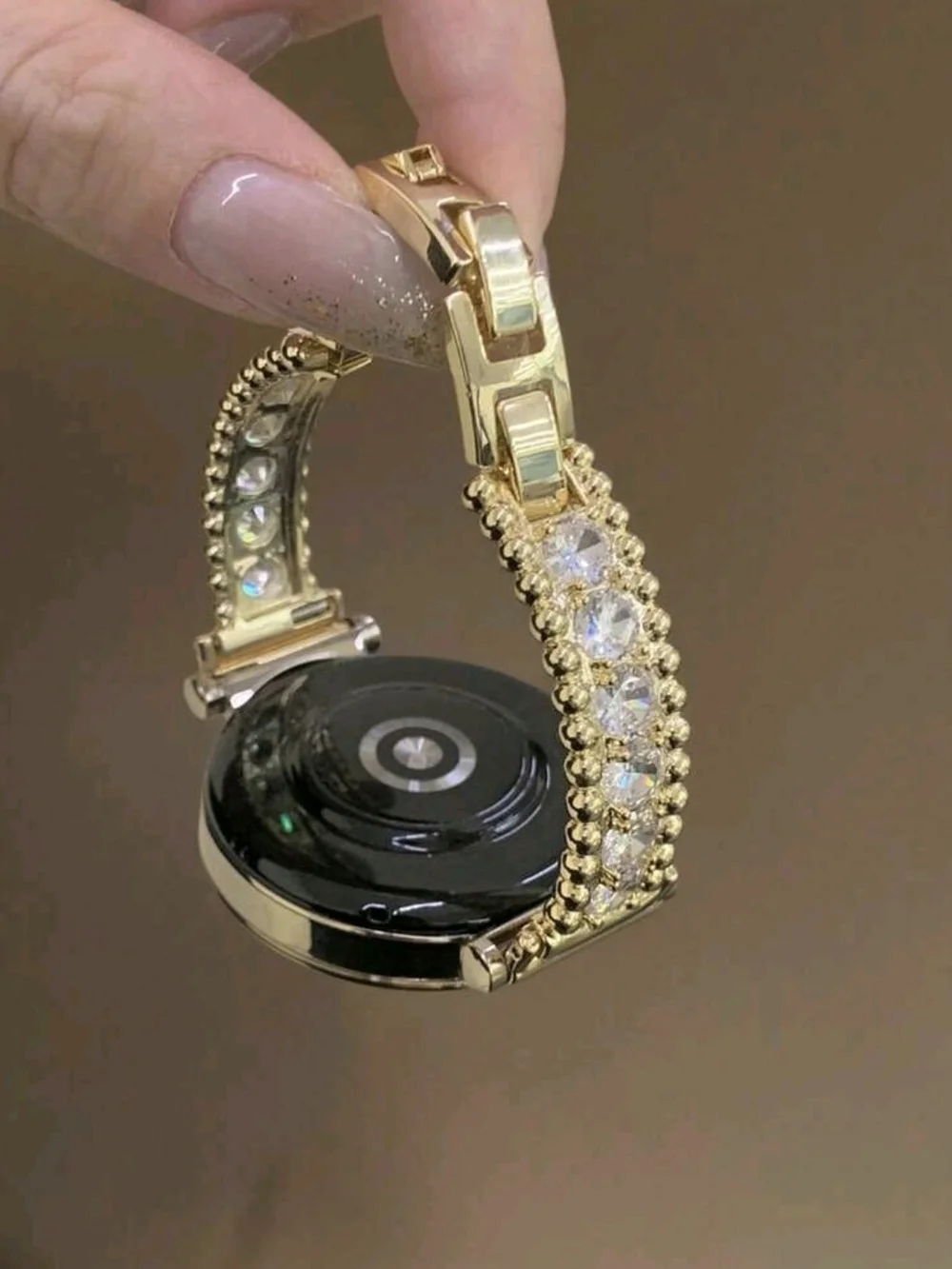 SmartWatch Band Gold Crystal Accent Smartwatch Band  Women's Jewelry Strap
